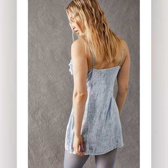 Free People Eva Mini Dress In Celestial size L - Picture 4 of 9